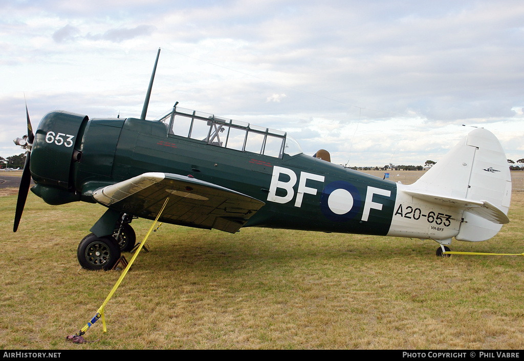 Aircraft Photo of VH-BFF / A20-653 | Commonwealth CA-16 Wirraway Mk3 | Australia - Air Force | AirHistory.net #36231
