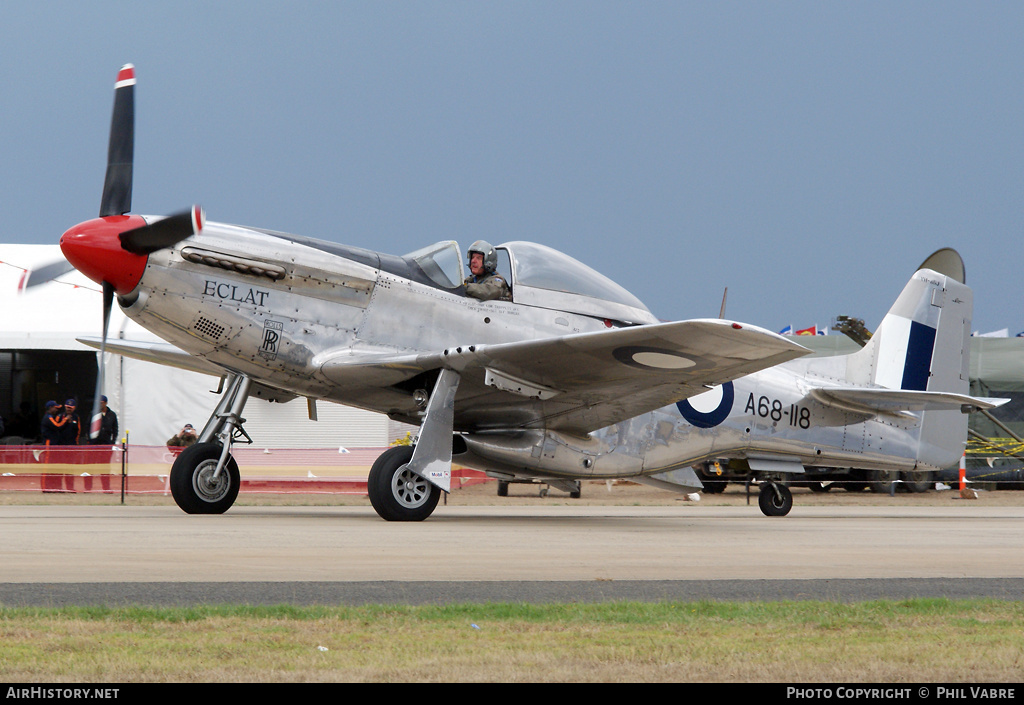 Aircraft Photo of VH-AGJ / A68-118 | Commonwealth CA-18 Mustang 21 (P-51D) | Australia - Air Force | AirHistory.net #36249