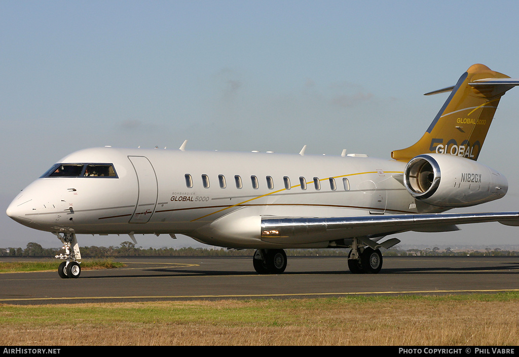 Aircraft Photo of N182GX | Bombardier Global 5000 (BD-700-1A11) | AirHistory.net #36251