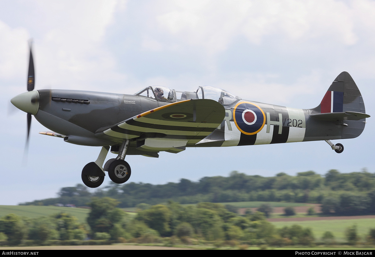 Aircraft Photo of G-CCCA / PV202 | Supermarine 509 Spitfire T9C | UK - Air Force | AirHistory.net #36310