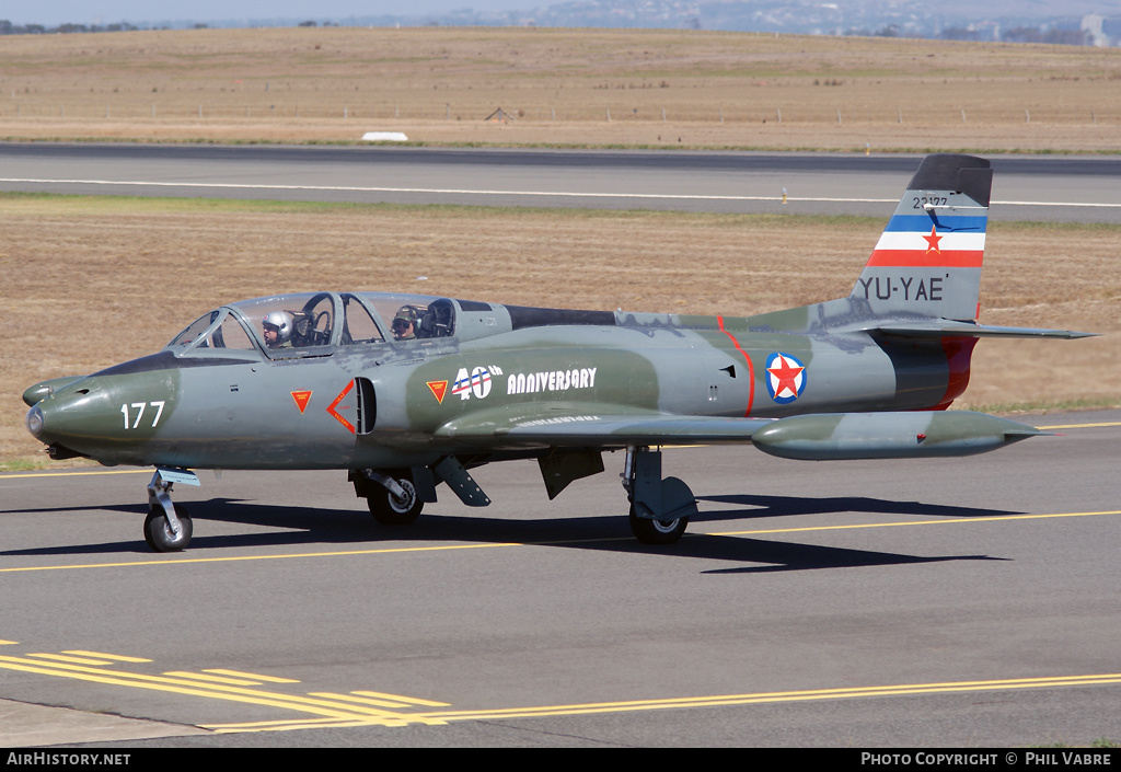 Aircraft Photo of YU-YAE / 23177 | Soko G-2A Galeb | Yugoslavia - Air Force | AirHistory.net #36343
