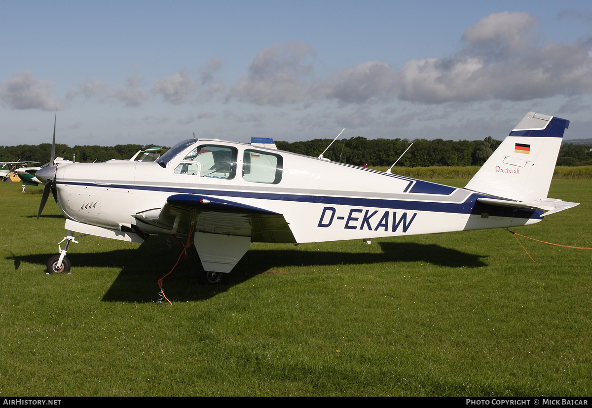 Aircraft Photo of D-EKAW | Beech 33 Debonair | AirHistory.net #36367