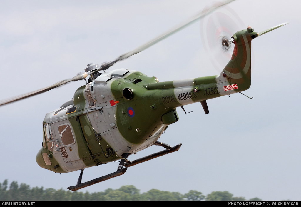 Aircraft Photo of XZ612 | Westland WG-13 Lynx AH7 | UK - Marines | AirHistory.net #36406