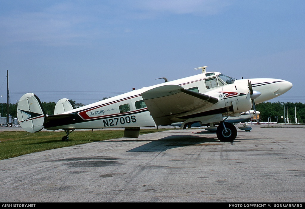 Aircraft Photo of N2700S | Beech G18S | GCS Airlines - Galion Commuter Service | AirHistory.net #36429