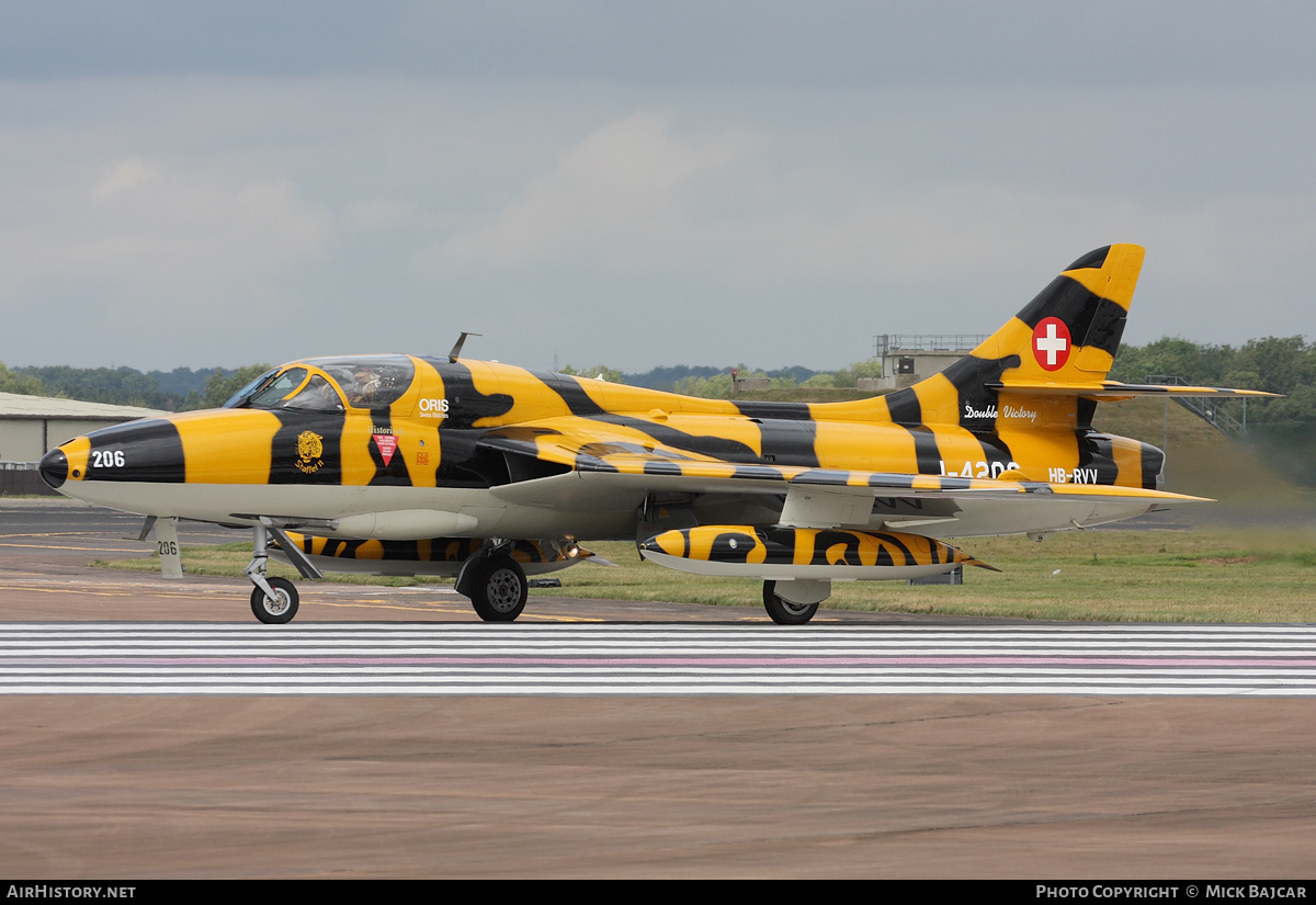 Aircraft Photo of HB-RVV / J-4206 | Hawker Hunter T68 | Switzerland - Air Force | AirHistory.net #36491