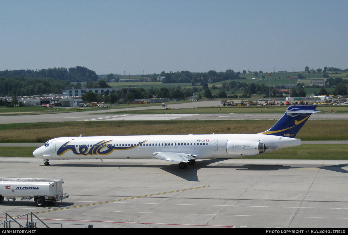 Aircraft Photo of HB-JIC | McDonnell Douglas MD-90-30 | Hello | AirHistory.net #36508