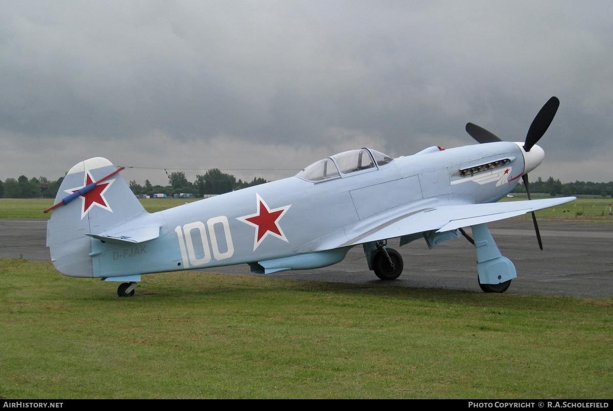 Aircraft Photo of D-FJAK / 100 white | Yakovlev Yak-3UA | Soviet Union - Air Force | AirHistory.net #36516