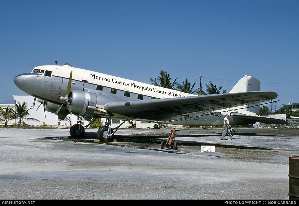 Aircraft Photo of N8097 | Douglas DC-3(C) | Monroe County Mosquito Control District - MCMCD | AirHistory.net #36576