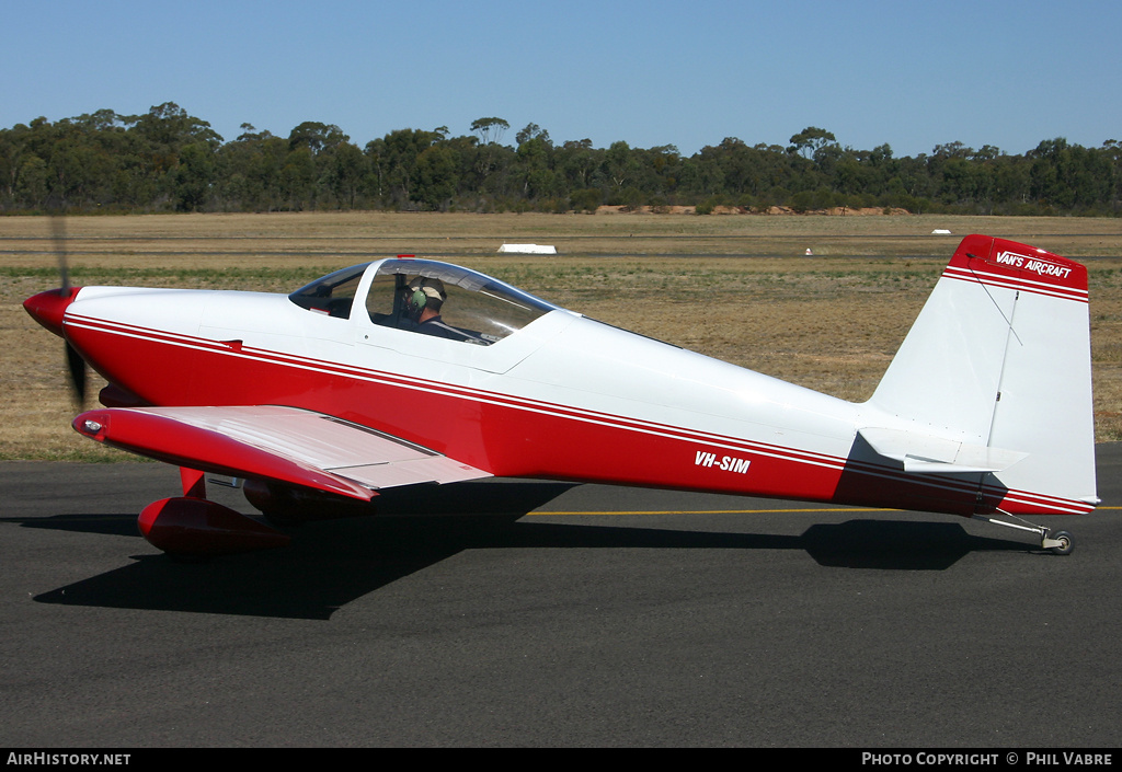 Aircraft Photo of VH-SIM | Van's RV-7 | AirHistory.net #36621