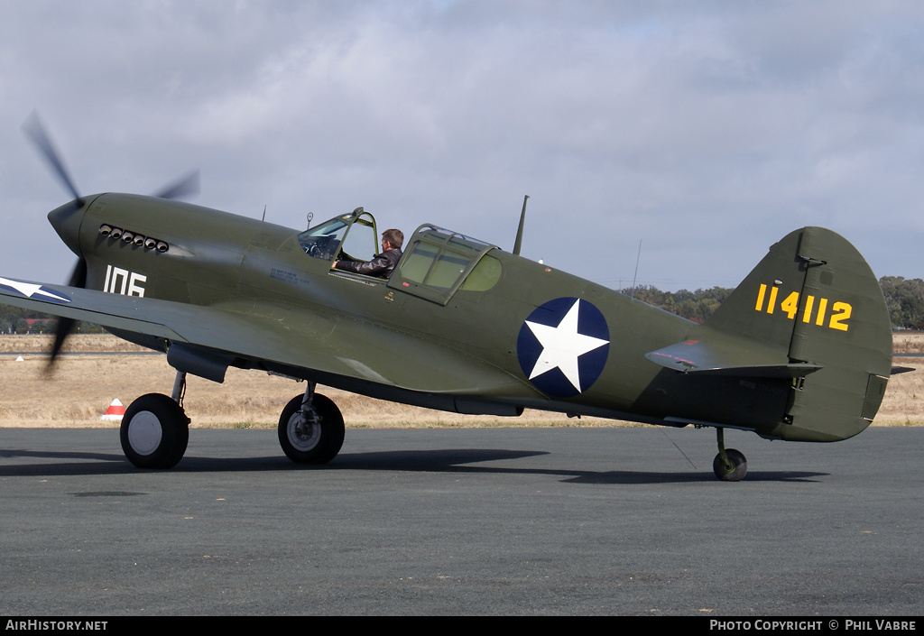 Aircraft Photo of VH-HWK / 114112 | Curtiss P-40F Warhawk | USA - Air Force | AirHistory.net #36641