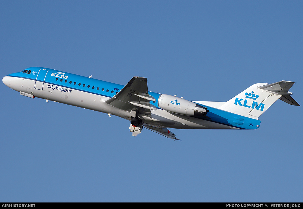 Aircraft Photo of PH-KZE | Fokker 70 (F28-0070) | KLM Cityhopper | AirHistory.net #36649
