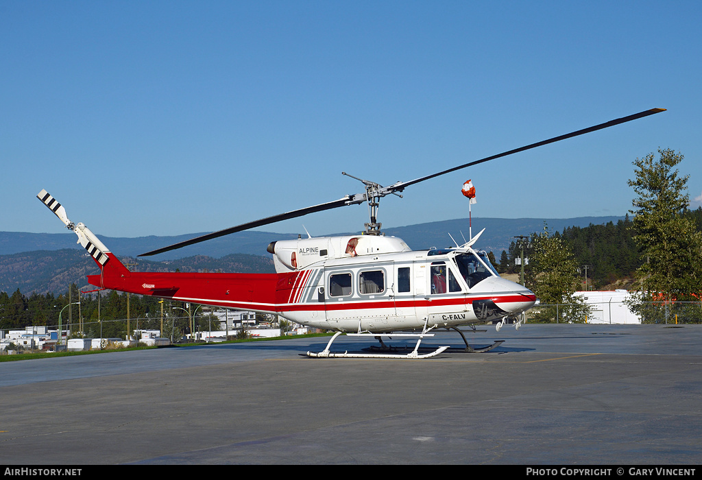 Aircraft Photo of C-FALV | Bell 212 Twin Two-Twelve | Alpine Helicopters | AirHistory.net #36672
