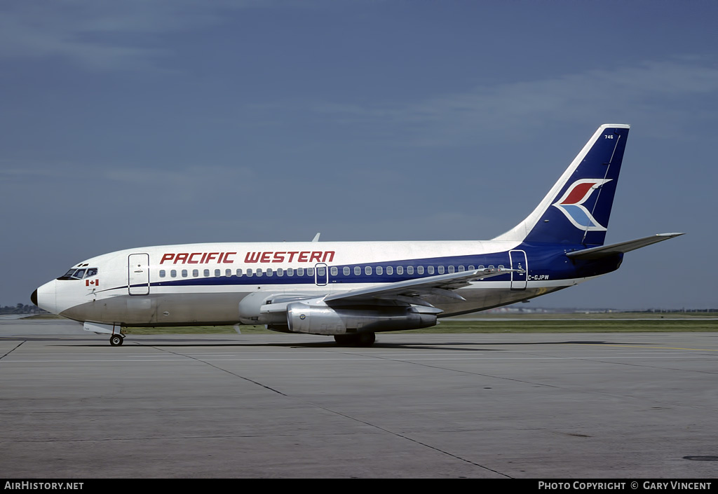 Aircraft Photo of C-GJPW | Boeing 737-275/Adv | Pacific Western Airlines | AirHistory.net #36676