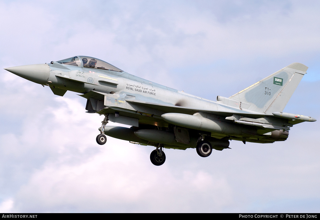 Aircraft Photo of 310 | Eurofighter EF-2000 Typhoon F2 | Saudi Arabia - Air Force | AirHistory.net #36677