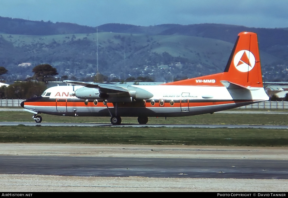 Aircraft Photo of VH-MMS | Fokker F27-200 Friendship | Ansett Airlines of Australia | AirHistory.net #36739