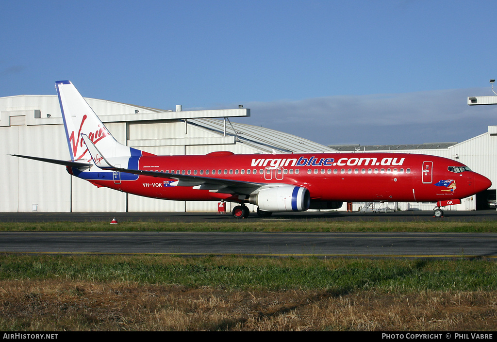 Aircraft Photo of VH-VOK | Boeing 737-8FE | Virgin Blue Airlines | AirHistory.net #36742