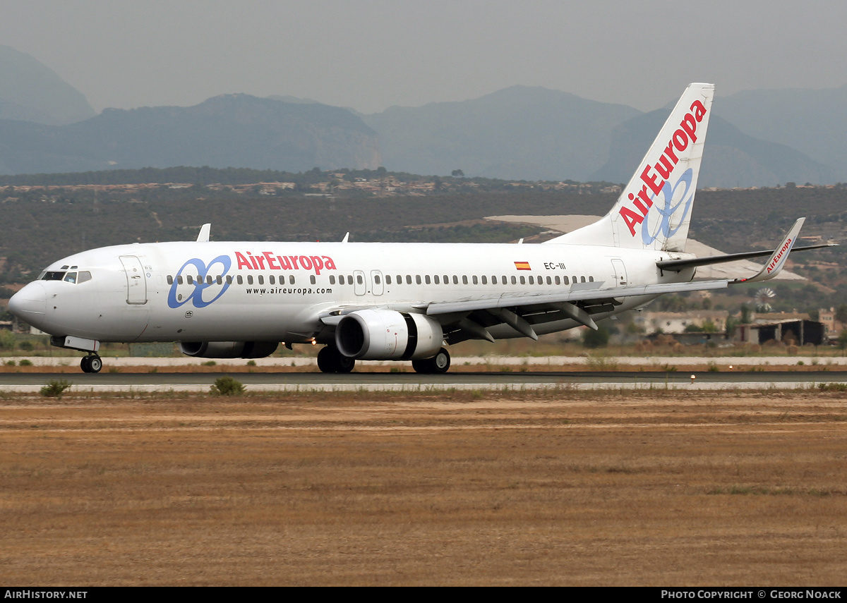 Aircraft Photo of EC-III | Boeing 737-86Q | Air Europa | AirHistory.net #36803