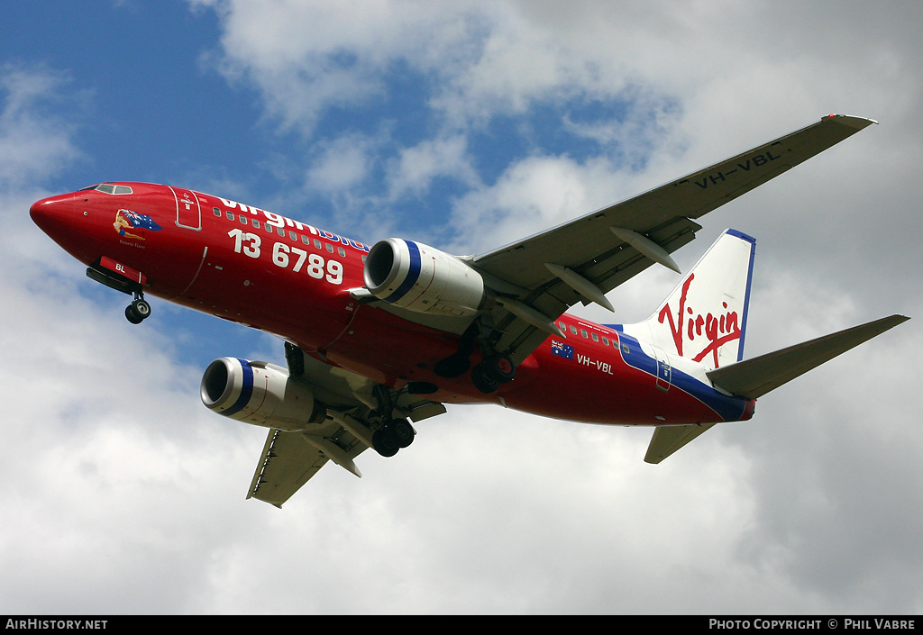 Aircraft Photo of VH-VBL | Boeing 737-7Q8 | Virgin Blue Airlines | AirHistory.net #36842