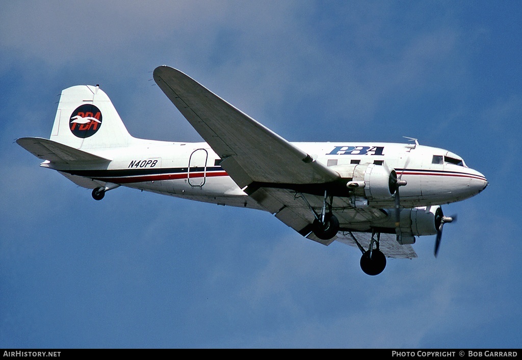 Aircraft Photo of N40PB | Douglas DC-3A | PBA - Provincetown-Boston Airline | AirHistory.net #36850