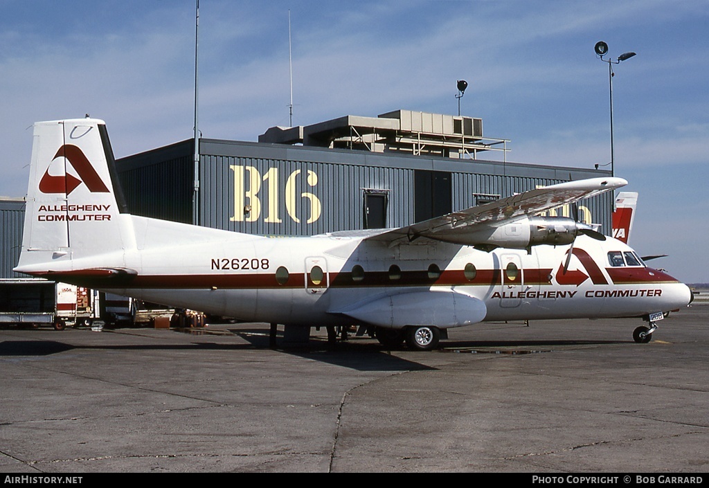 Aircraft Photo of N26208 | Nord 262A-12 | Allegheny Commuter | AirHistory.net #36924