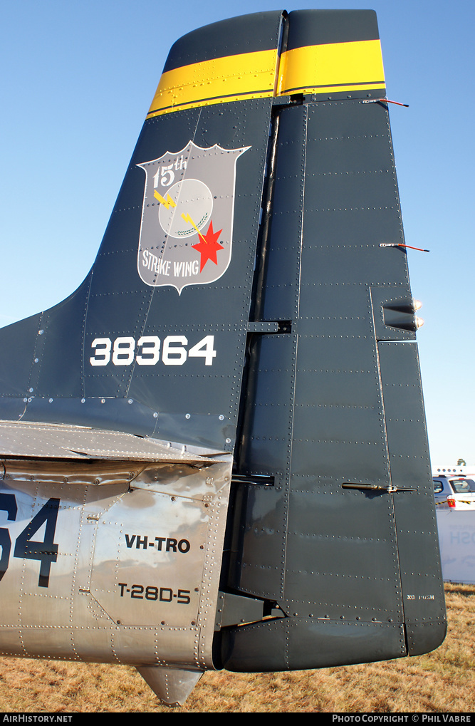 Aircraft Photo of VH-TRO / 38364 | North American T-28D Trojan | USA - Air Force | AirHistory.net #36953