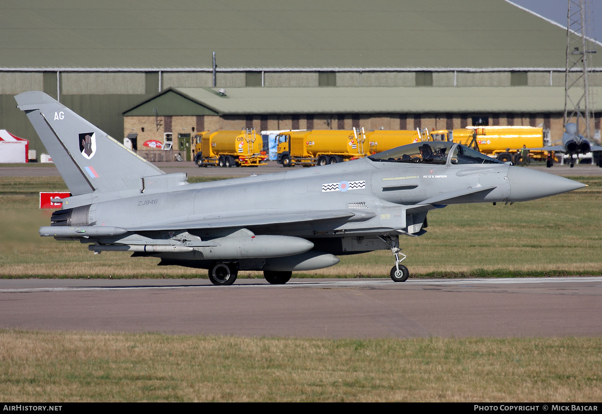 Aircraft Photo of ZJ946 | Eurofighter EF-2000 Typhoon FGR4 | UK - Air Force | AirHistory.net #36959
