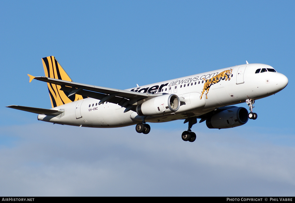 Aircraft Photo of VH-VNC | Airbus A320-232 | Tiger Airways | AirHistory.net #36969