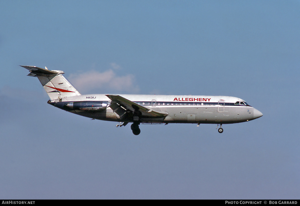 Aircraft Photo of N1131J | BAC 111-215AU One-Eleven | Allegheny Airlines | AirHistory.net #36997