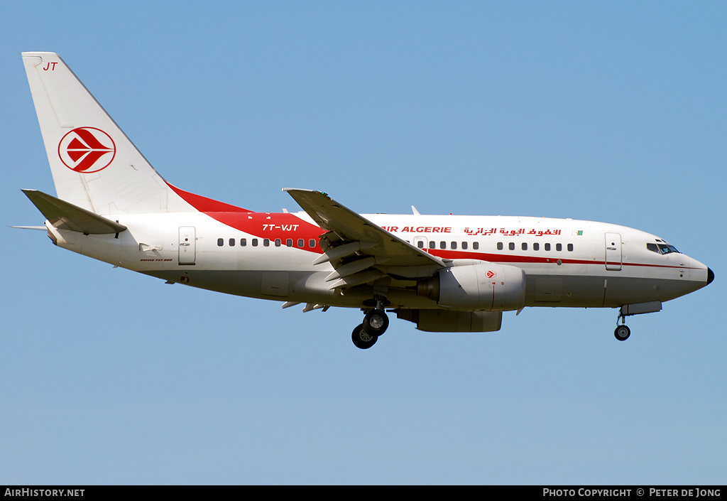 Aircraft Photo of 7T-VJT | Boeing 737-6D6 | Air Algérie | AirHistory.net #37026