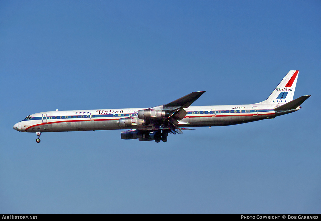 Aircraft Photo of N8098U | McDonnell Douglas DC-8-61 | United Airlines | AirHistory.net #37045