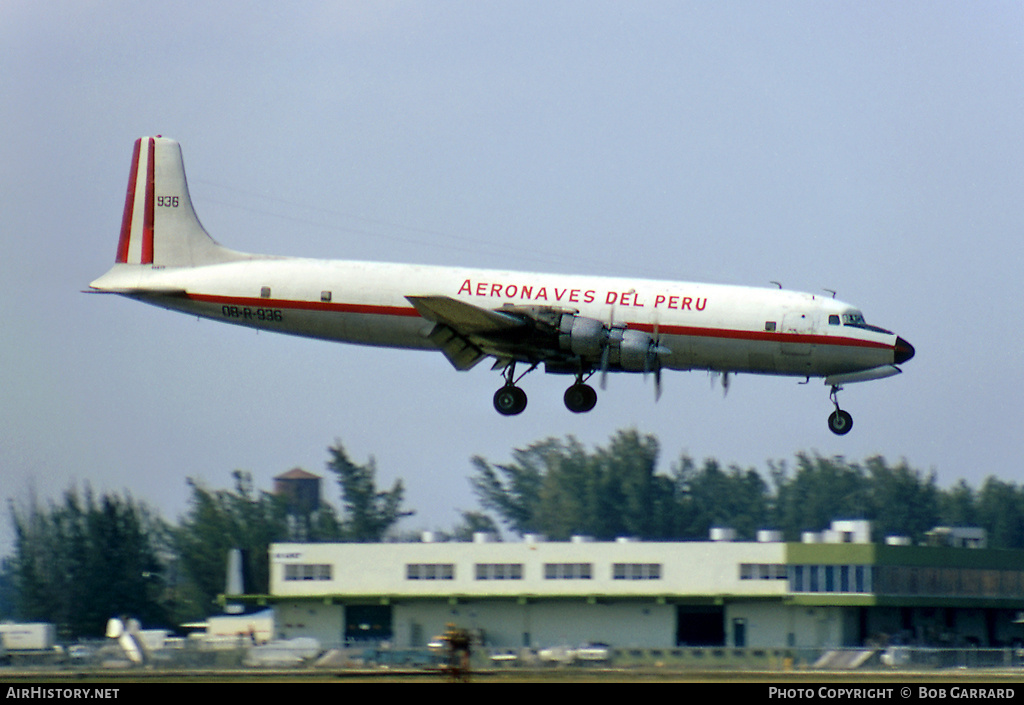 Aircraft Photo of OB-R-936 | Douglas DC-7C(F) | Aeronaves del Peru | AirHistory.net #37166