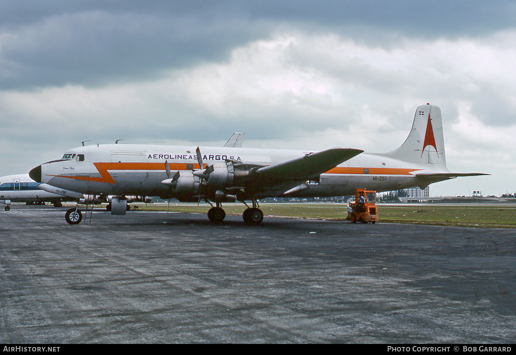 Aircraft Photo of HI-251 | Douglas DC-6A | Aerolíneas Argo | AirHistory.net #37167