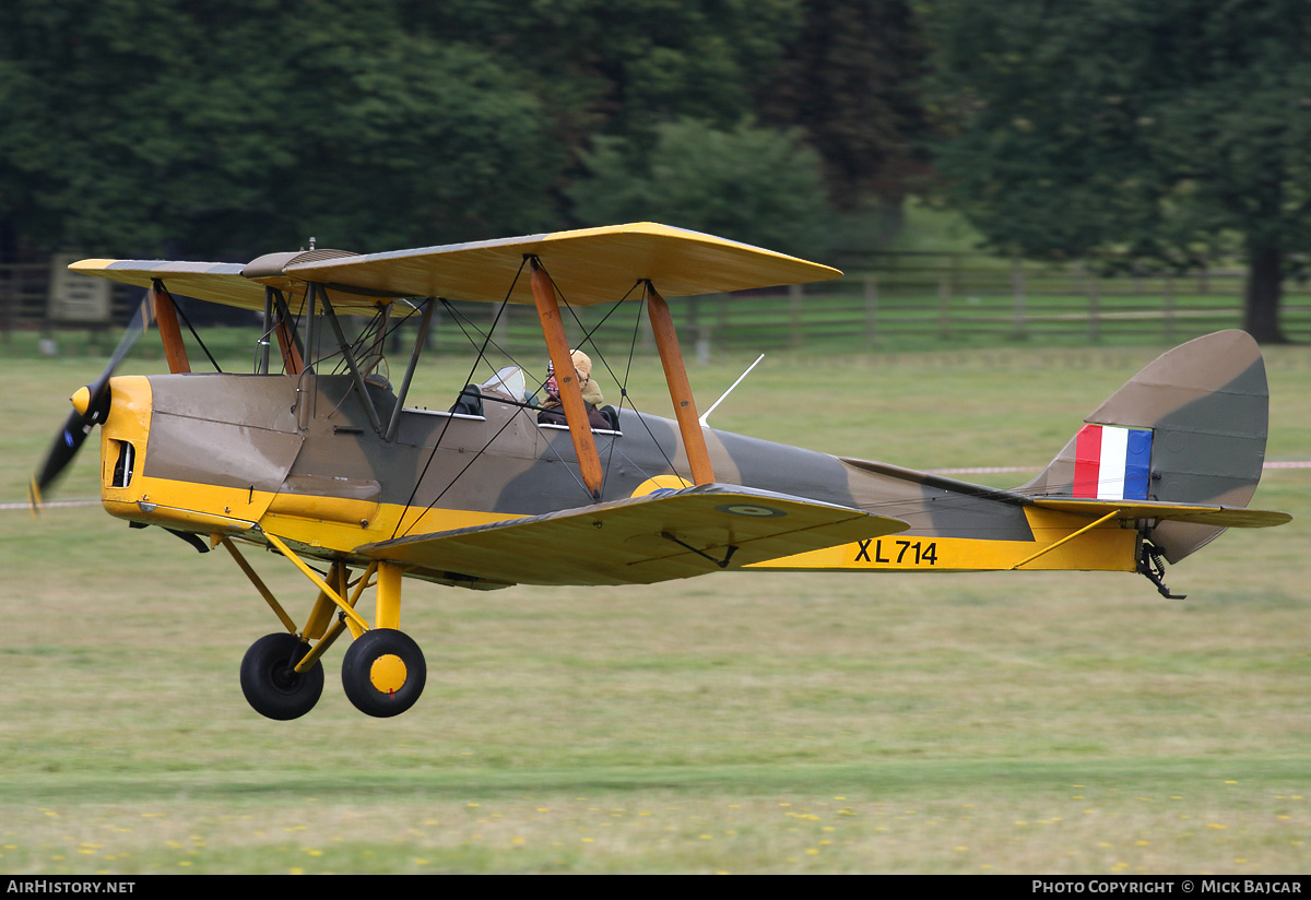 Aircraft Photo of G-AOGR / XL714 | De Havilland D.H. 82A Tiger Moth II | UK - Air Force | AirHistory.net #37182