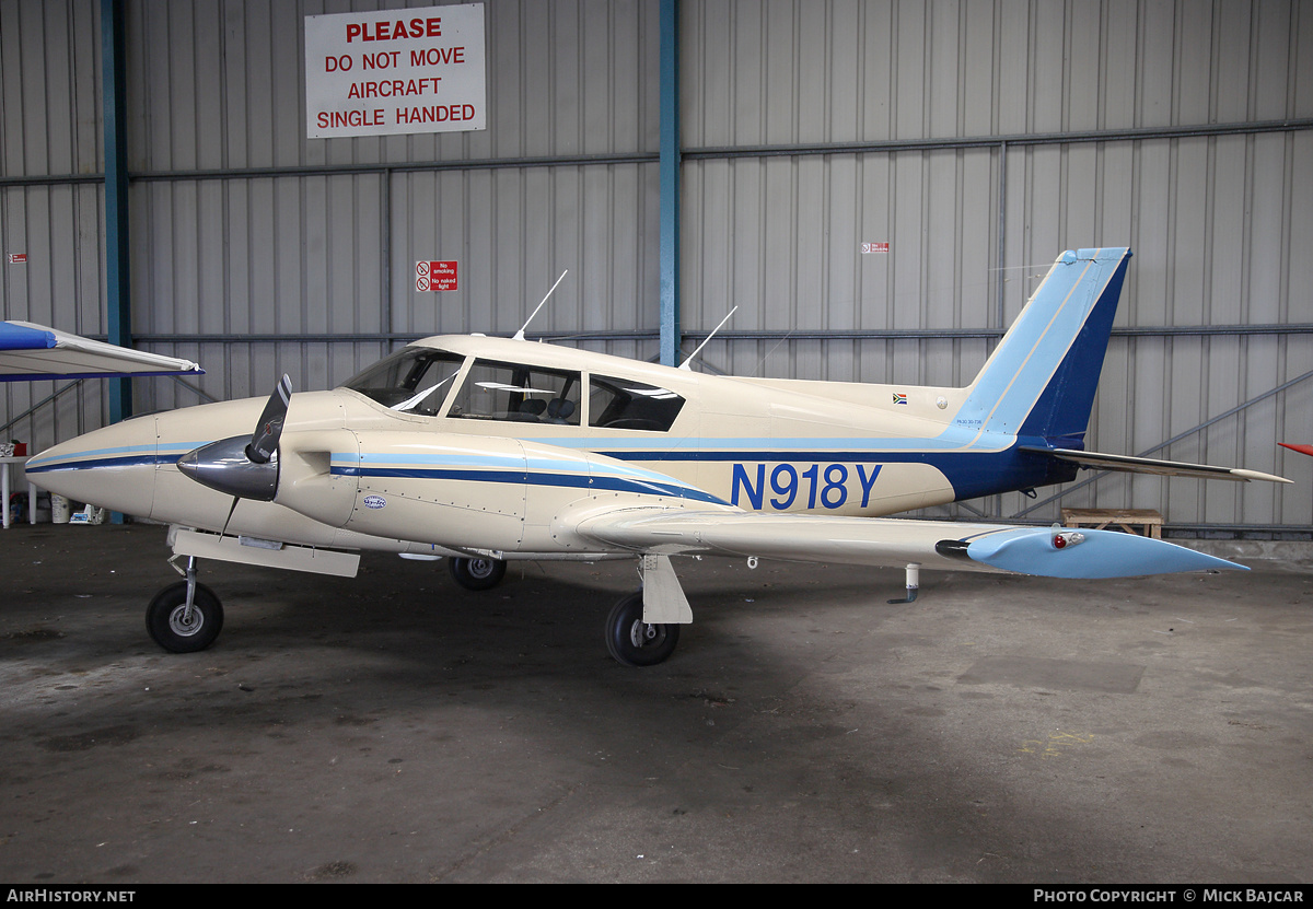 Aircraft Photo of N918Y | Piper PA-30-160 Twin Comanche | AirHistory.net #37194