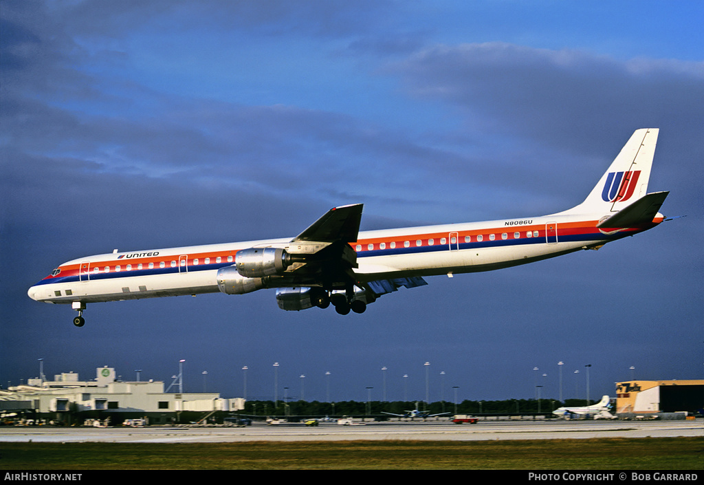 Aircraft Photo of N8086U | McDonnell Douglas DC-8-71 | United Airlines | AirHistory.net #37199