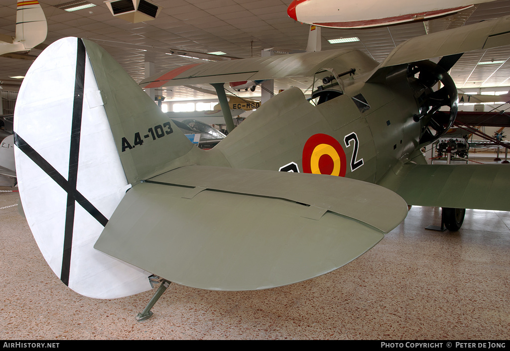 Aircraft Photo of A4-103 | Polikarpov I-15 (replica) | Spain - Air Force | AirHistory.net #37211