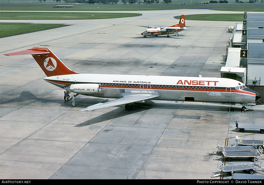 Aircraft Photo of VH-CZF | McDonnell Douglas DC-9-31 | Ansett Airlines of Australia | AirHistory.net #37226
