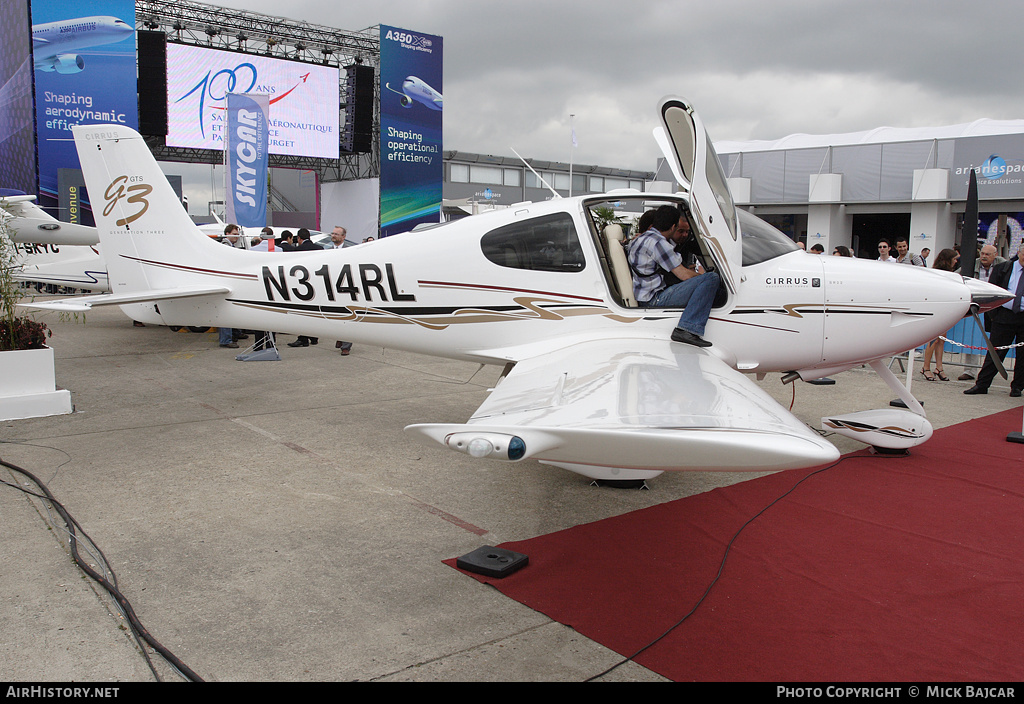 Aircraft Photo of N314RL | Cirrus SR-22 G3-GTS | AirHistory.net #37243