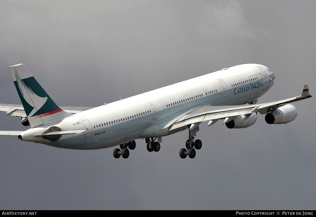 Aircraft Photo of B-HXC | Airbus A340-313 | Cathay Pacific Airways | AirHistory.net #37266
