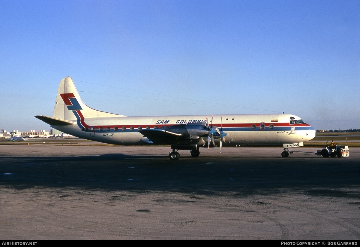 Aircraft Photo of HK-555 | Lockheed L-188A Electra | SAM - Sociedad Aeronáutica de Medellín | AirHistory.net #37288