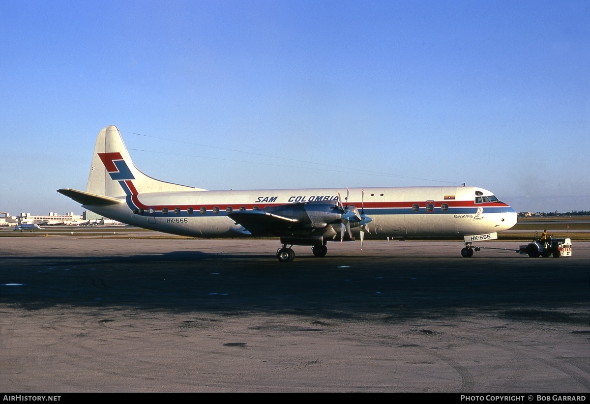 Aircraft Photo of HK-555 | Lockheed L-188A Electra | SAM - Sociedad Aeronáutica de Medellín | AirHistory.net #37288