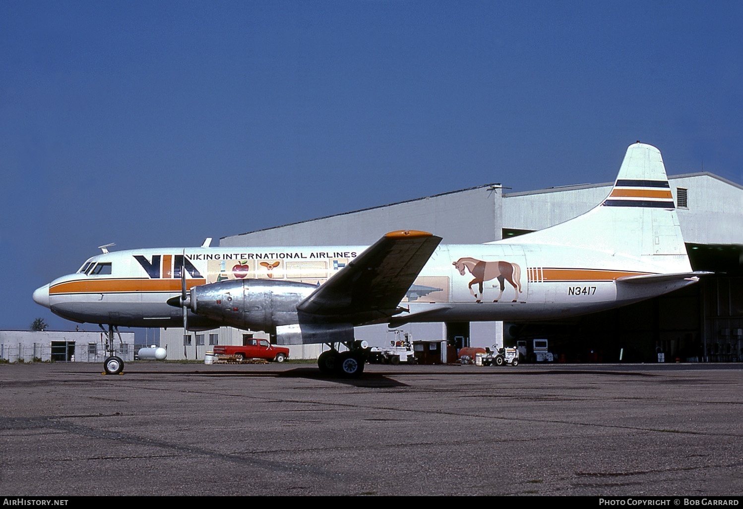 Aircraft Photo of N3417 | Convair 640/F | Viking International Airlines - VIA | AirHistory.net #37295