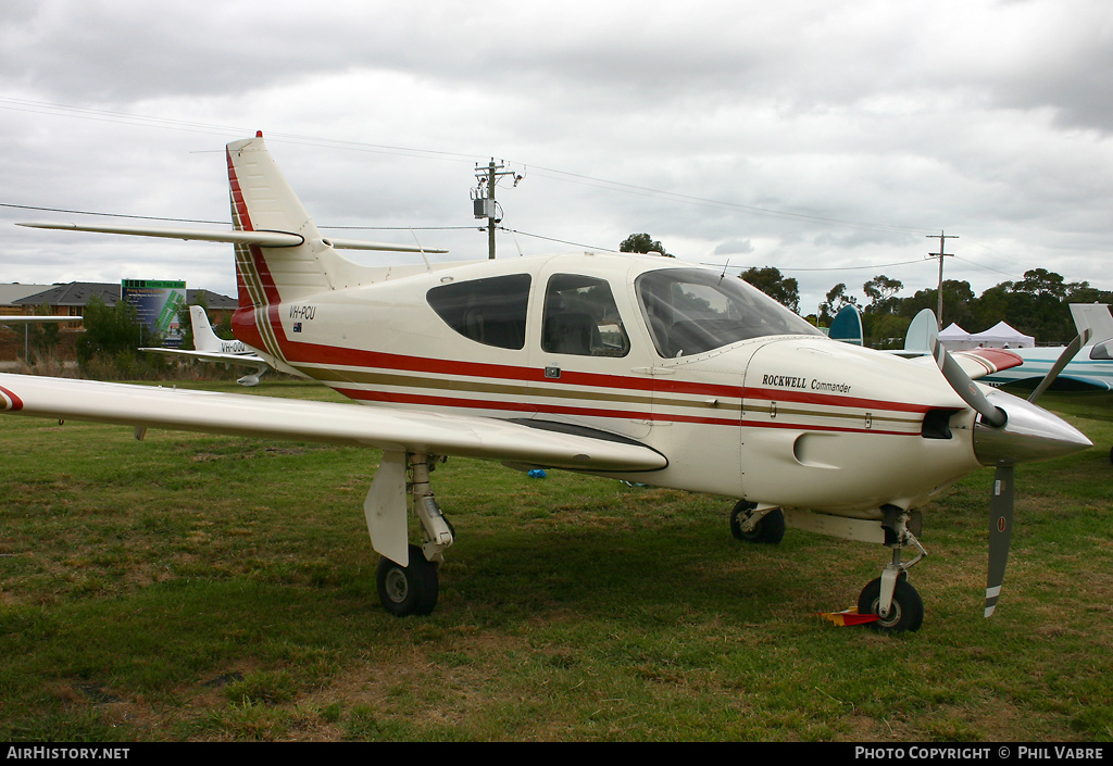 Aircraft Photo of VH-PCU | Rockwell Commander 112A | AirHistory.net #37315