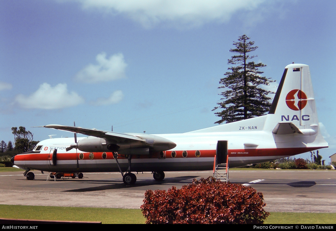 Aircraft Photo of ZK-NAN | Fokker F27-500 Friendship | New Zealand National Airways Corporation - NAC | AirHistory.net #37382