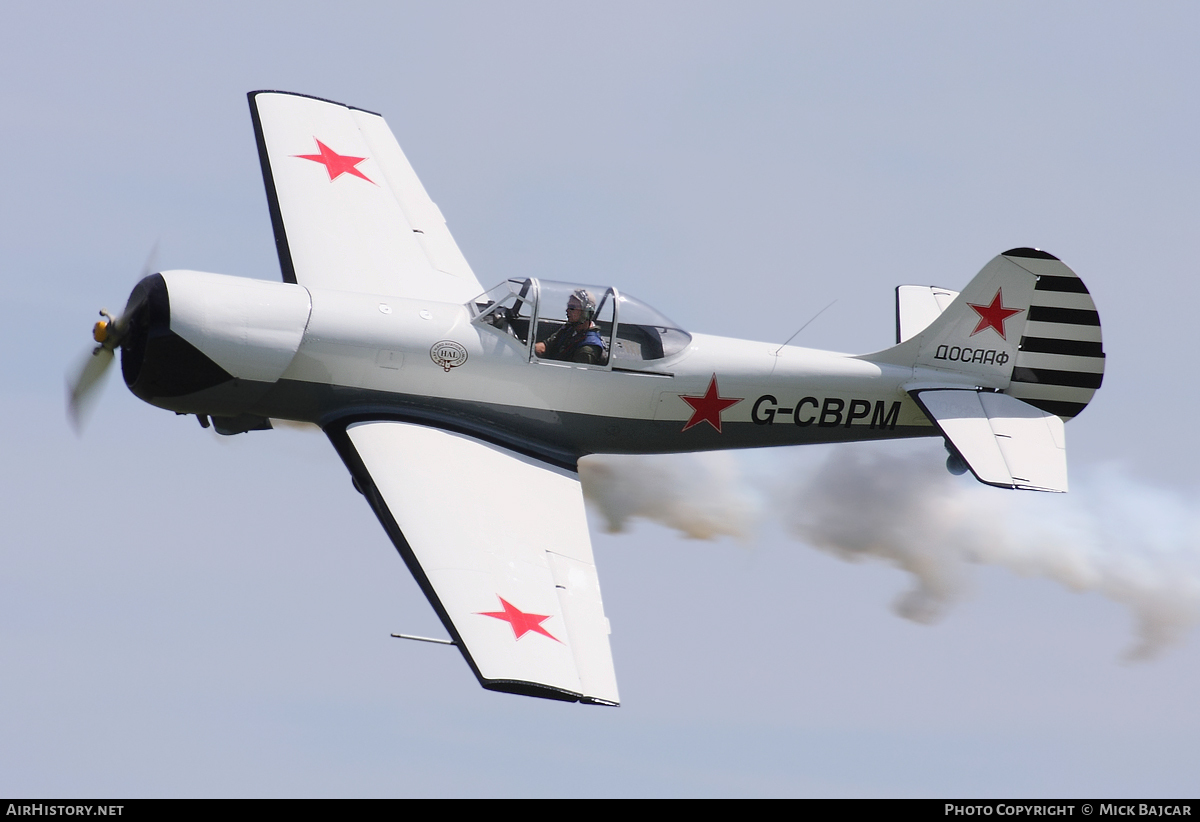 Aircraft Photo of G-CBPM | Yakovlev Yak-50 | Soviet Union - DOSAAF | AirHistory.net #37397