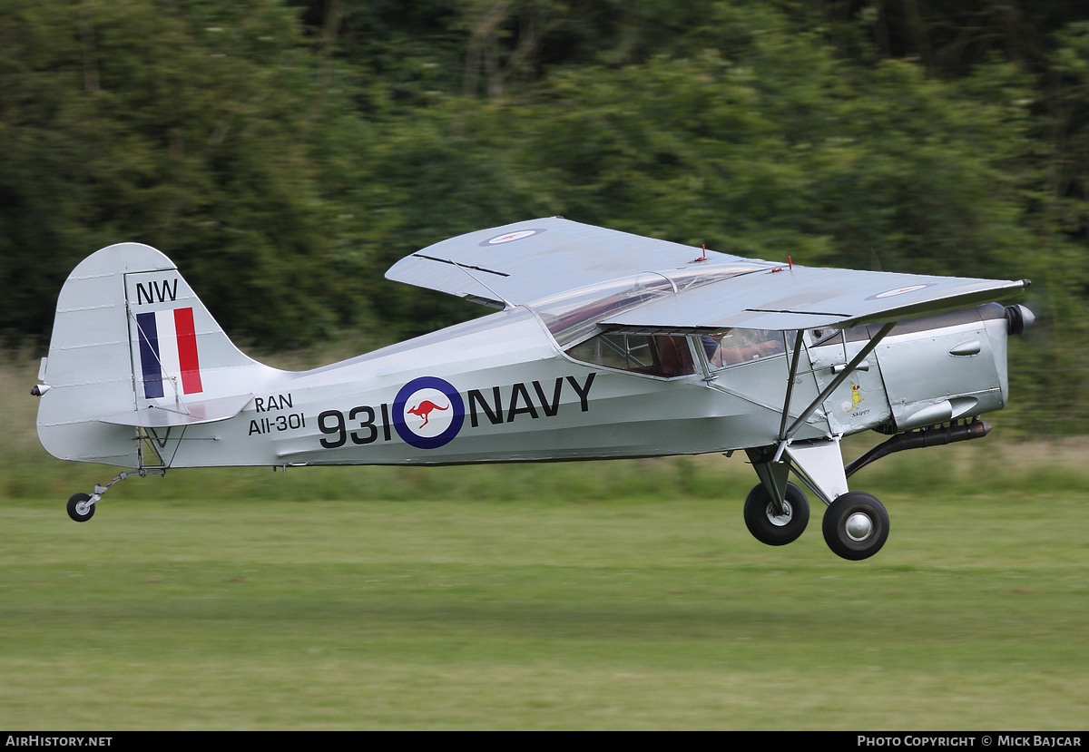 Aircraft Photo of G-ARKG / A11-301 | Auster J-5G Cirrus Autocar | Australia - Navy | AirHistory.net #37449