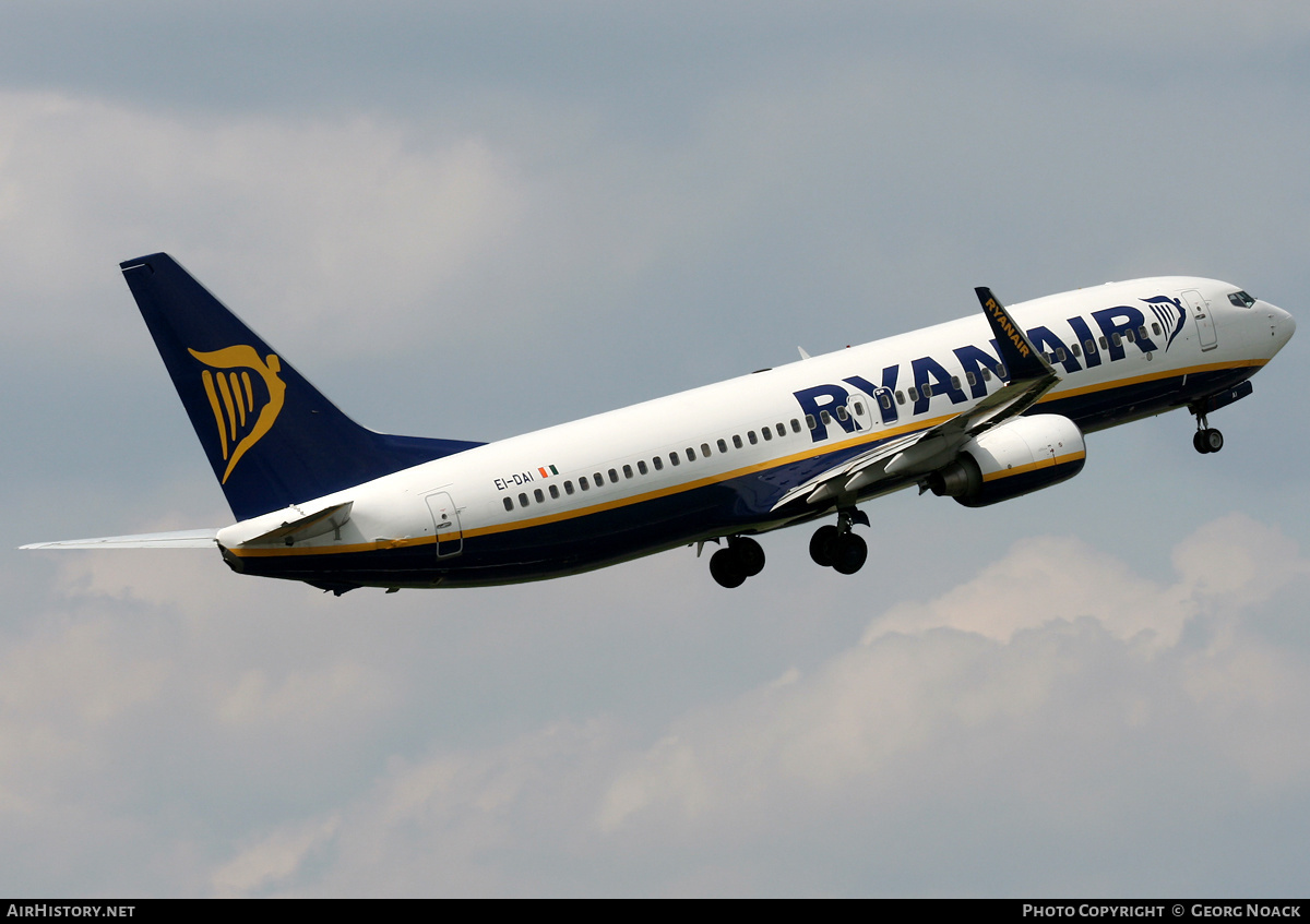 Aircraft Photo of EI-DAI | Boeing 737-8AS | Ryanair | AirHistory.net #37490