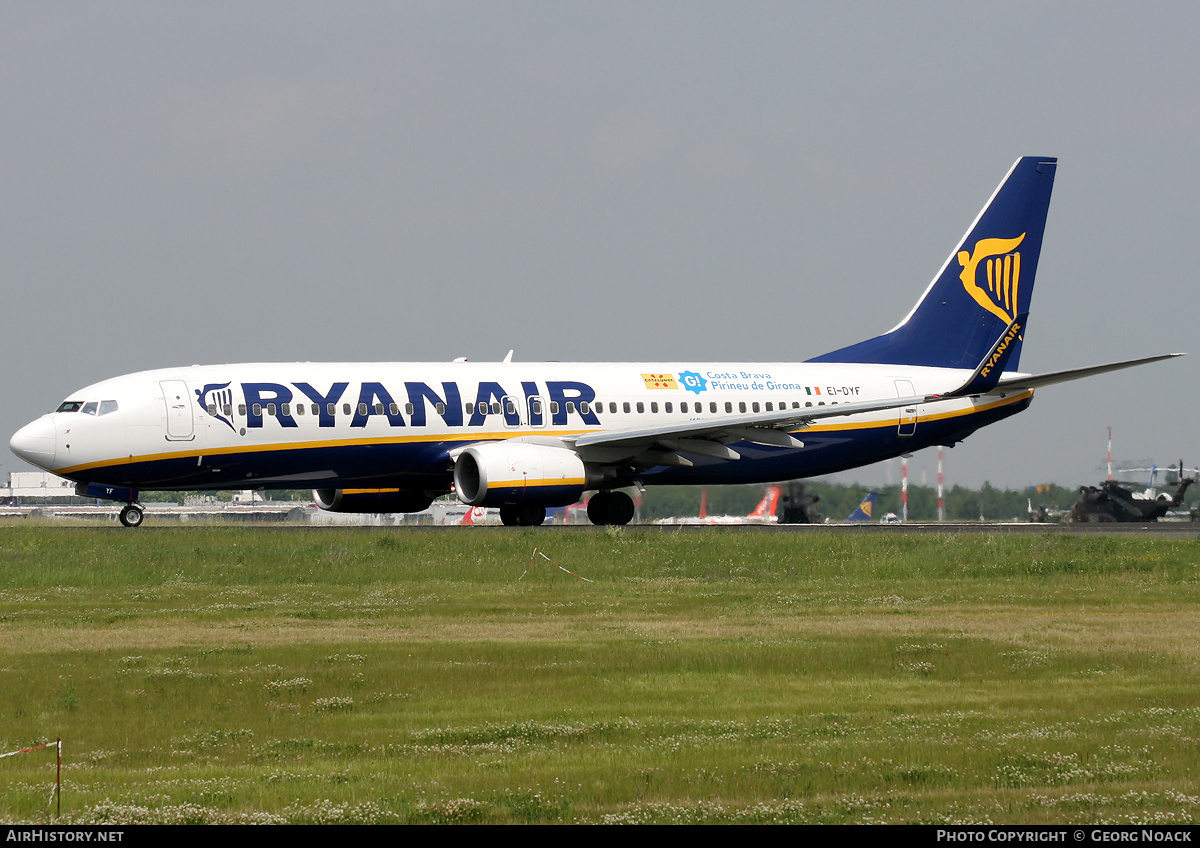 Aircraft Photo of EI-DYF | Boeing 737-8AS | Ryanair | AirHistory.net #37509