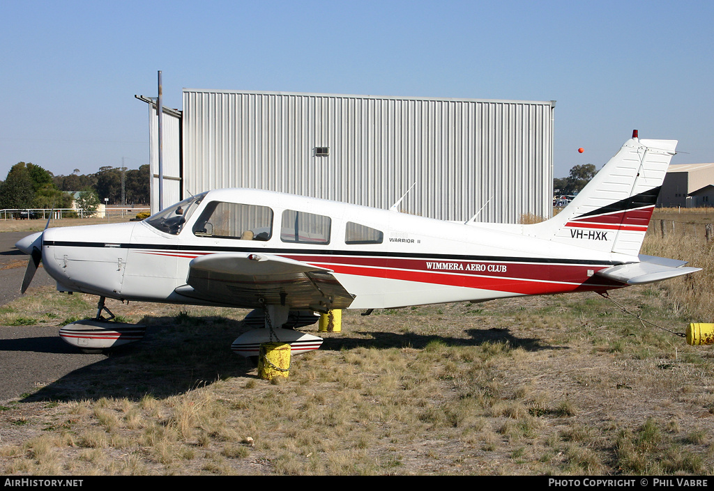 Aircraft Photo of VH-HXK | Piper PA-28-161 Warrior II | Wimmera Aero Club | AirHistory.net #37522