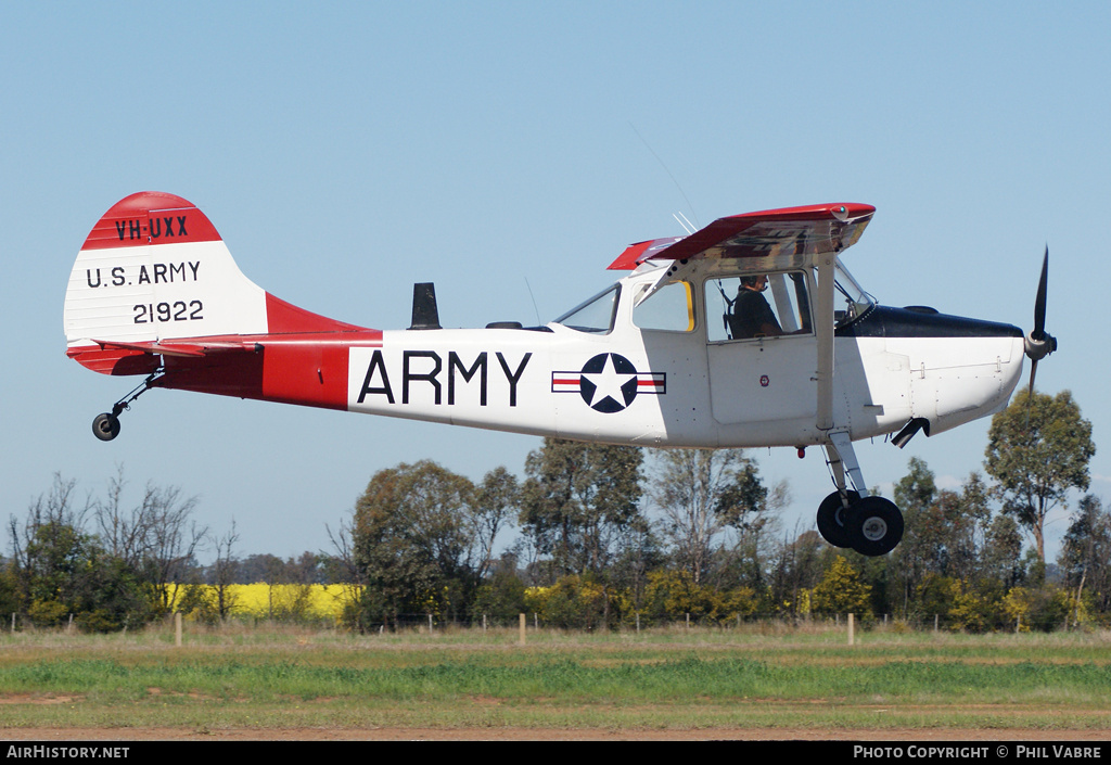 Aircraft Photo of VH-UXX / 21922 | Cessna O-1G Bird Dog (305D) | USA - Army | AirHistory.net #37527